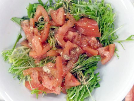 �g�}�g(Tomato)�ƃ~�Y�i�̃T���_