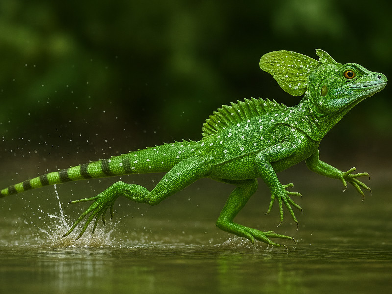 �O���[���o�V���X�N�iBasiliscus plumifrons�j