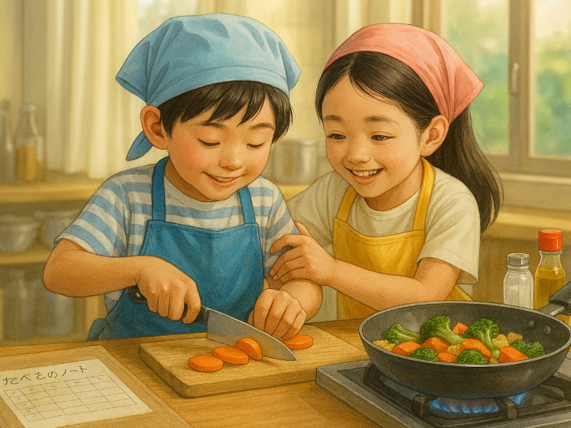 楽しい家庭科の料理体験